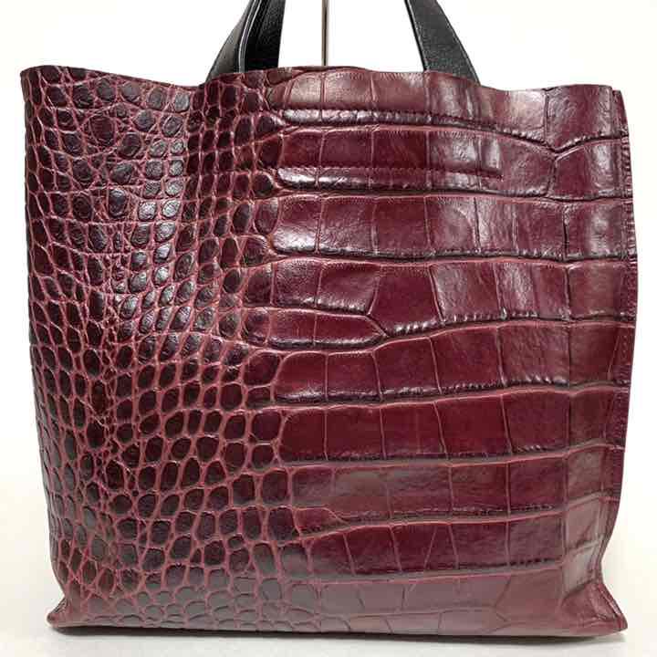 人気新品 FURLA トートバッグ クロコ型押 オールレザー 748 VnObd-m81353514425 フルラ サリー M 高品質安い