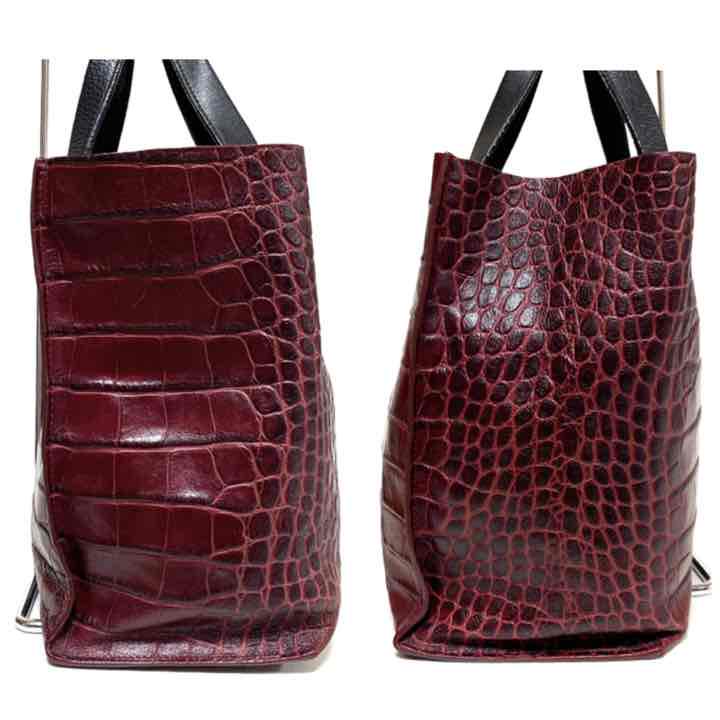 人気新品 FURLA トートバッグ クロコ型押 オールレザー 748 VnObd-m81353514425 フルラ サリー M 高品質安い