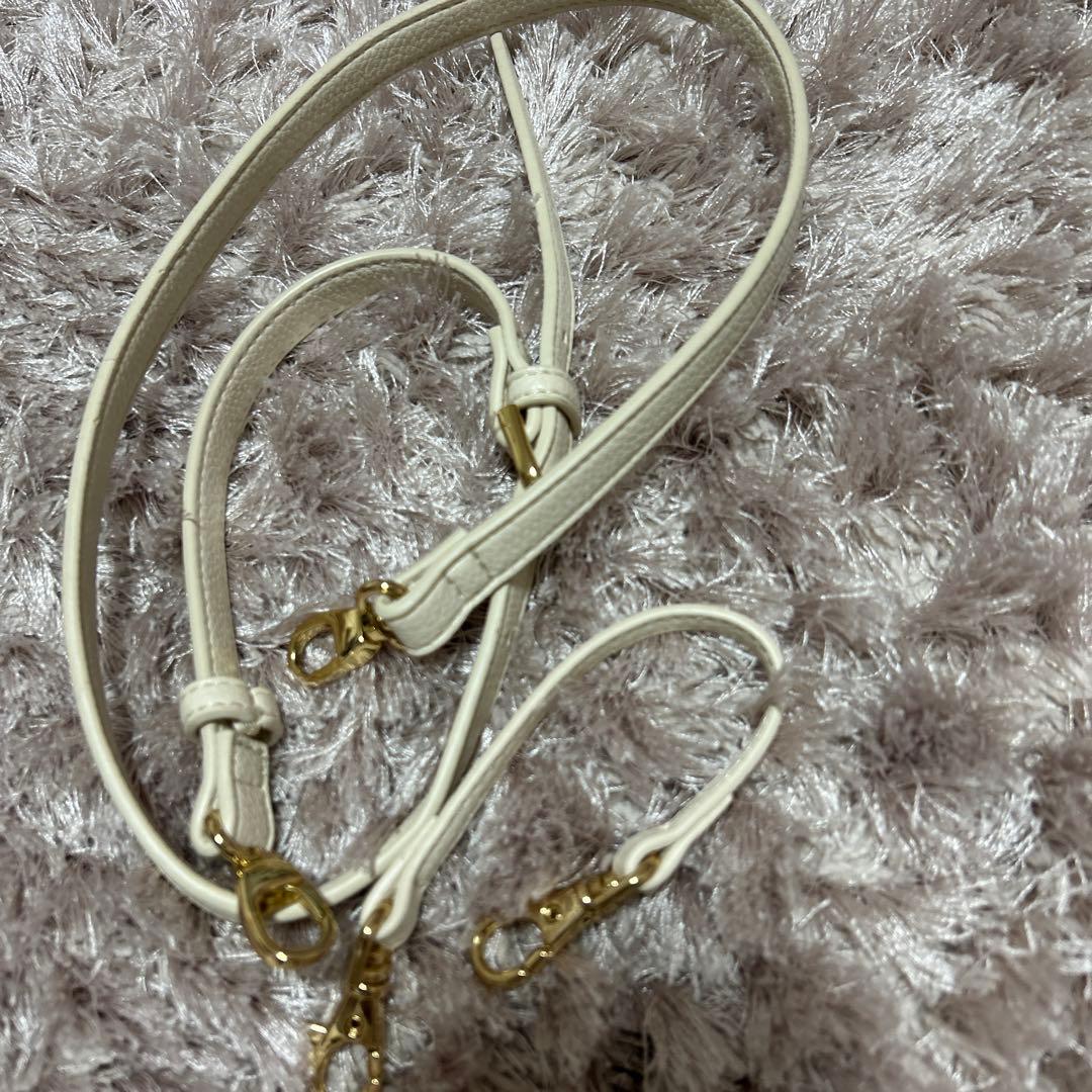 サマンサベガ SAMANTHAVEGA ビジューリボンフラッター小オフホワイト サマンサヴェガ