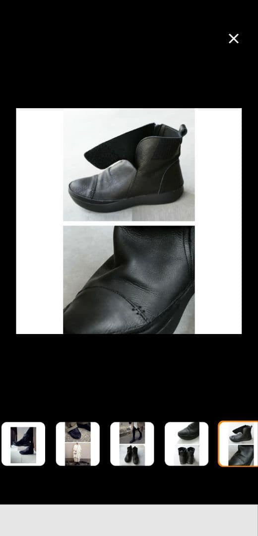 アンティカ antiqua ショートブーツ 日本製 本革 ブラック アンティカ antiqua ショートブーツ 日本製 本革 ブラック