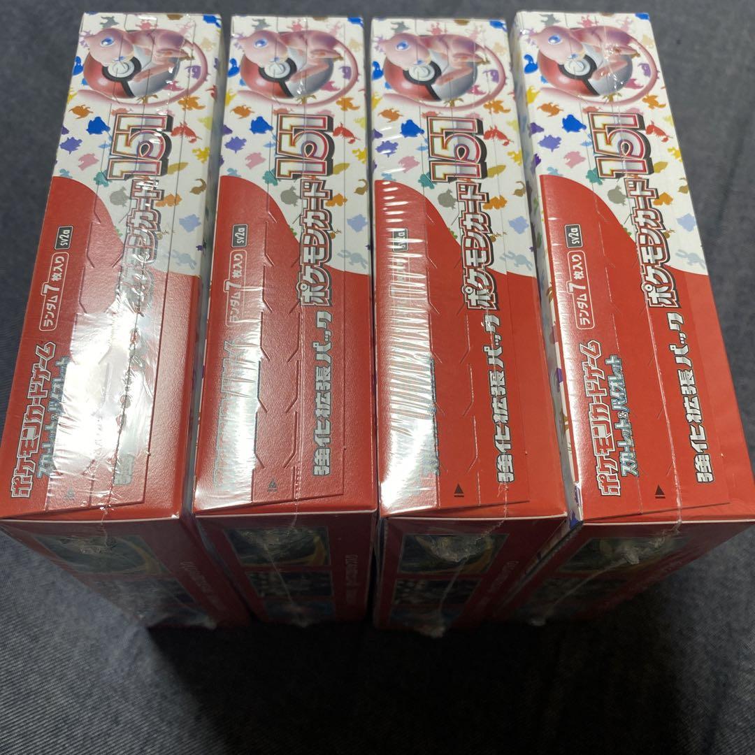 ポケモンカード 151 4box シュリンク付き ポケモンカードゲーム