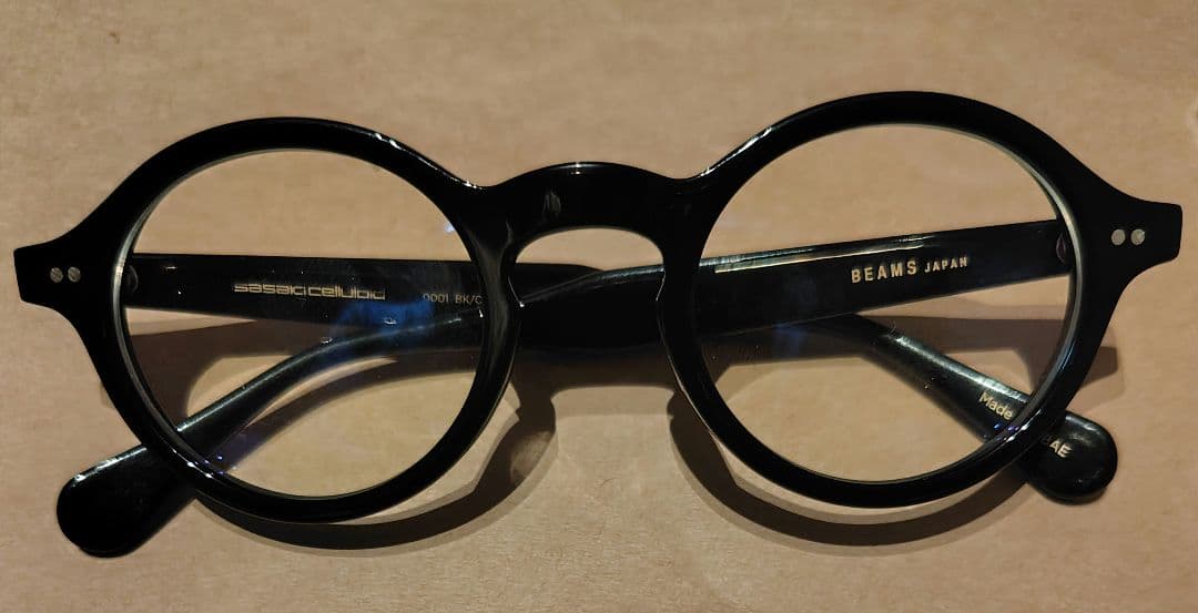 佐々木セルロイド × BEAMS JAPAN ボストン型メガネ