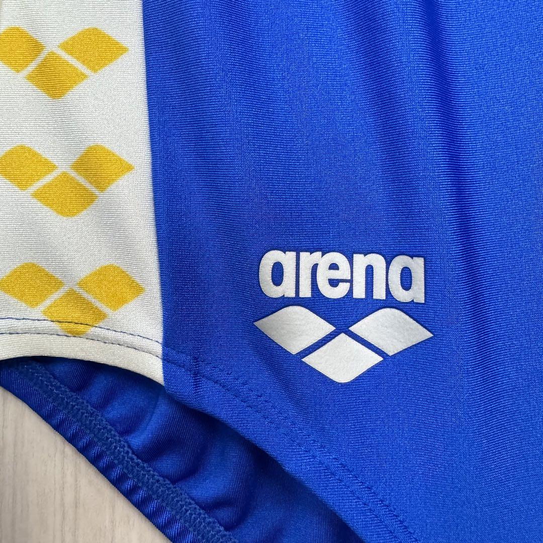 arena　アリーナ　女性用水着　ブルー×イエロー　Oサイズ　新品