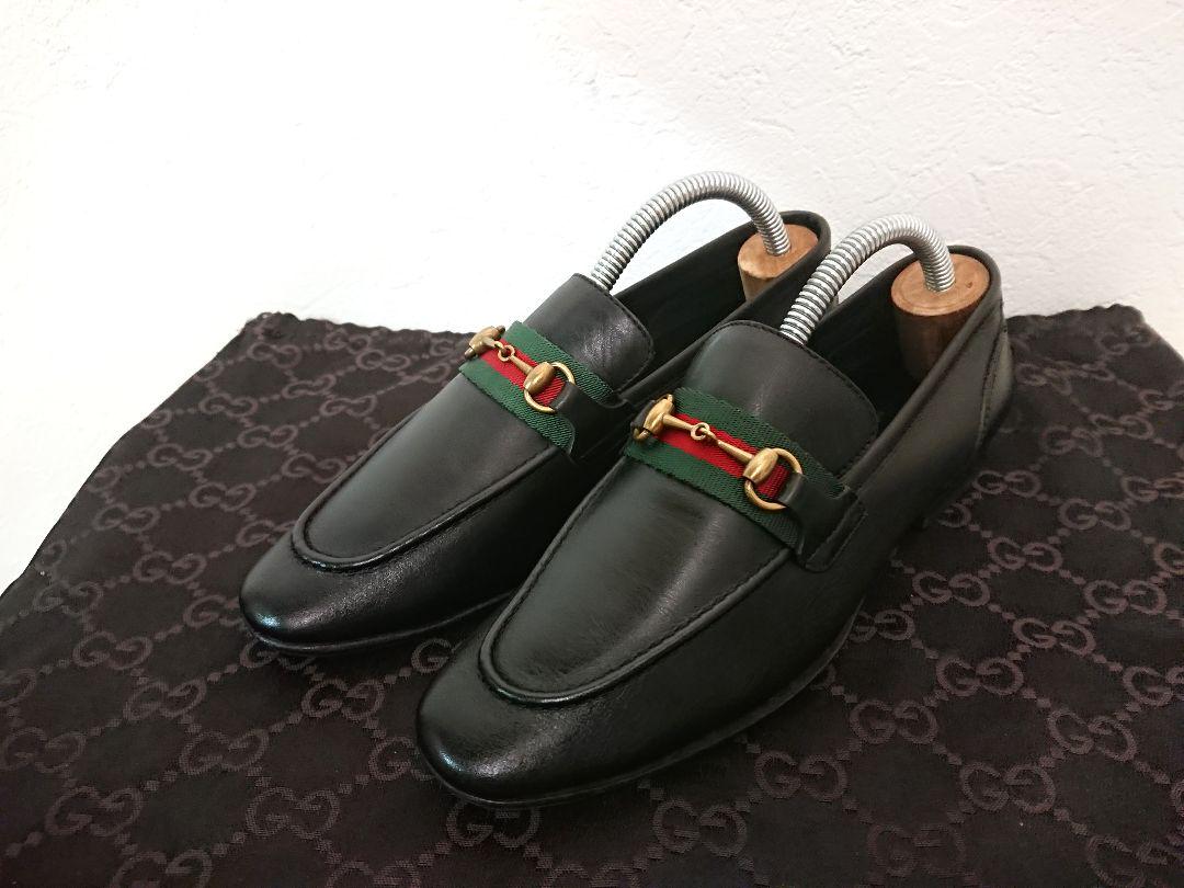 GUCCI ホースビットローファー シェリーライン 黒 35CJ