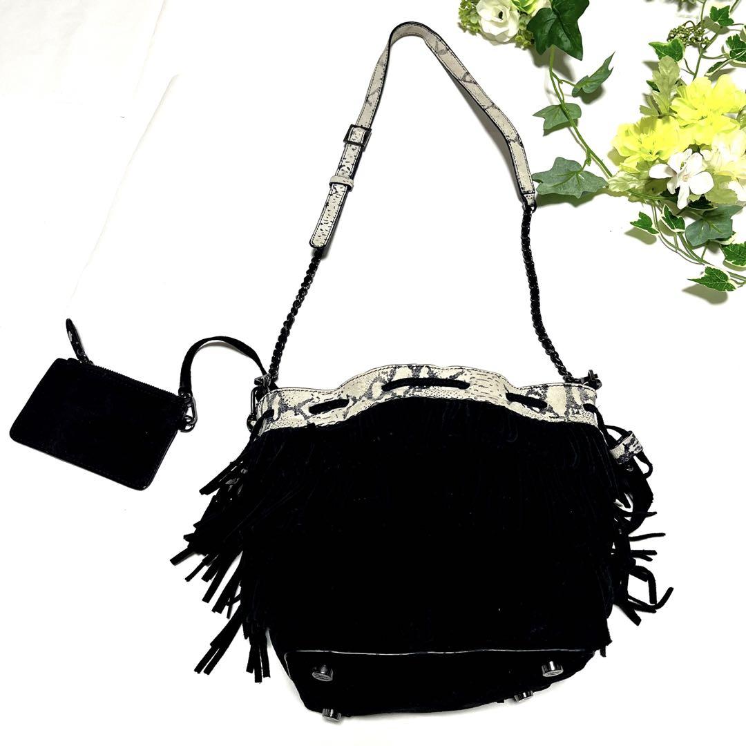 alice+olivia アリスアンドオリビア 2way フリンジデザインバッグ 画像6