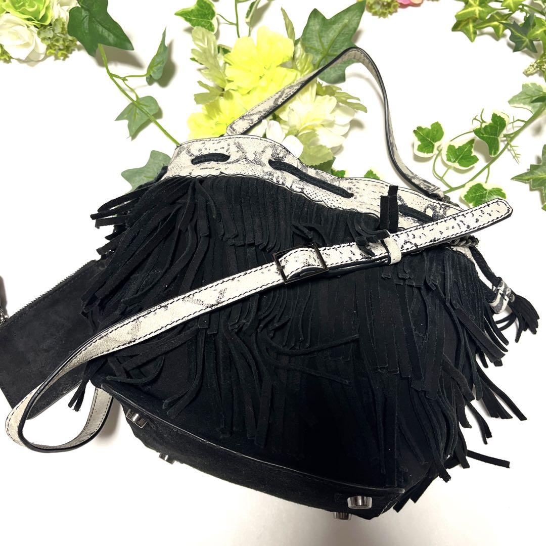 alice+olivia アリスアンドオリビア 2way フリンジデザインバッグ 画像8