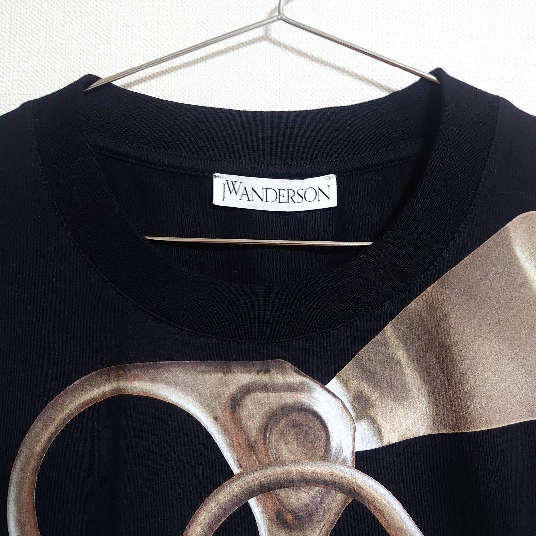 紙タグ付き】JW ANDERSON メンズ プリント Tシャツ ブラック - e