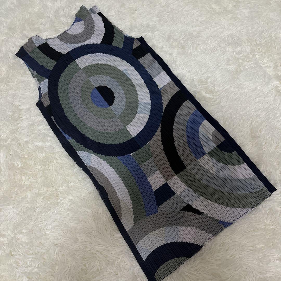✨極美品✨ ISSEY MIYAKE プリーツプリーズ ノースリーブチュニック