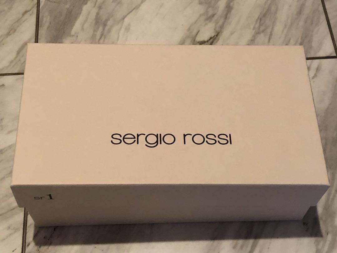 Sergio Rossi sr1 サンダル　チョーク×シルバープレート　38