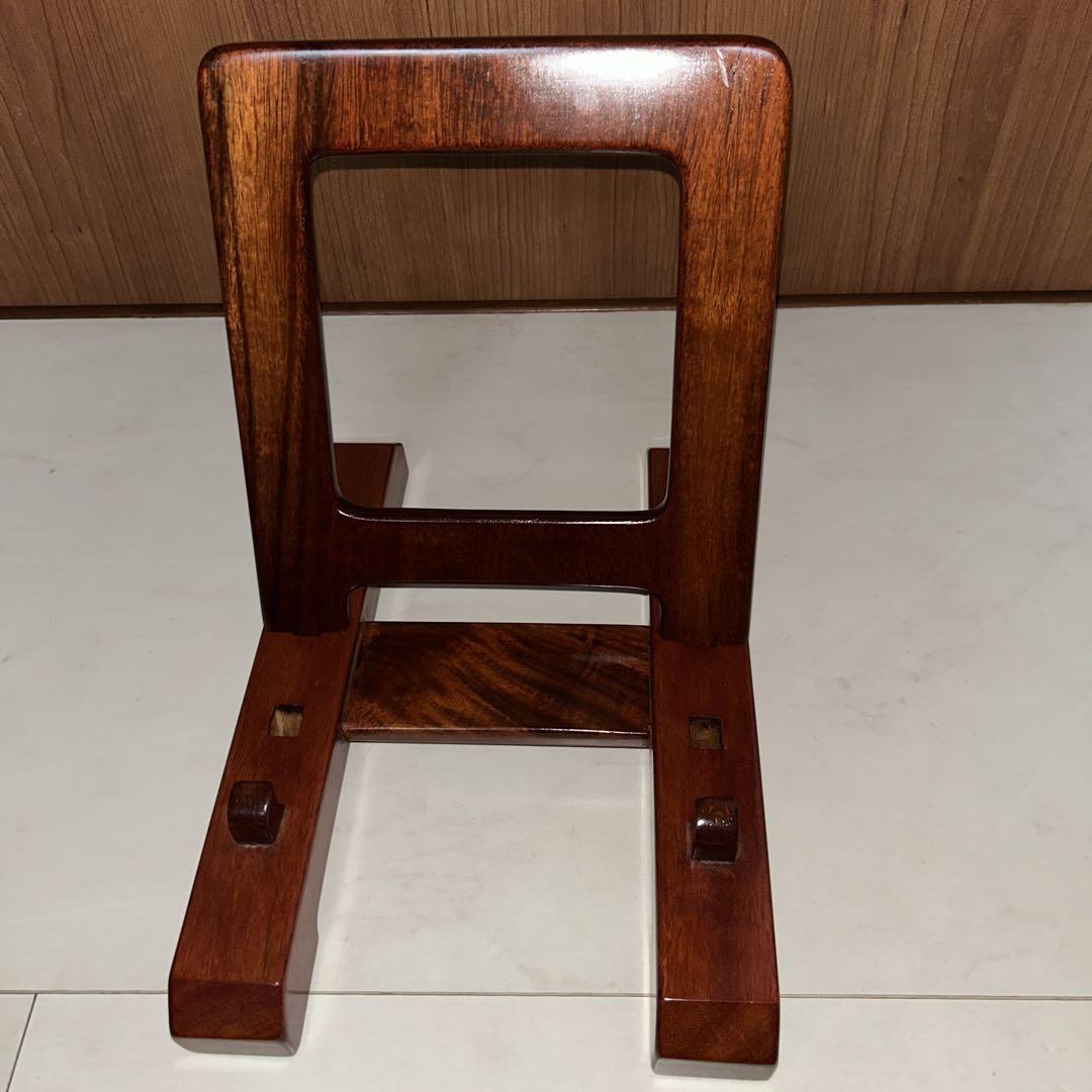 ★《美品》★ 【紫檀の組込み型皿立て】　（大きめサイズ）