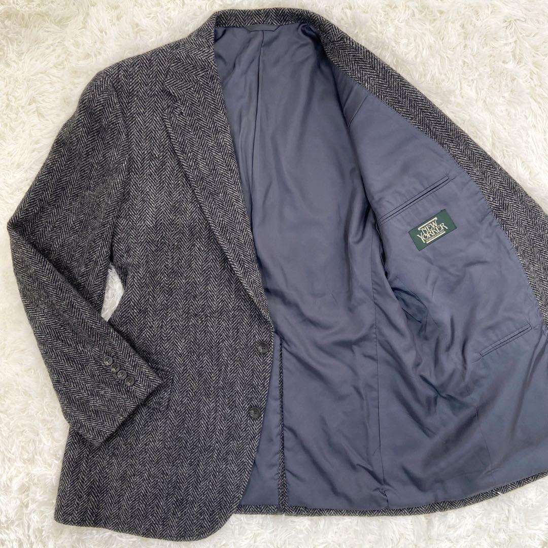 【極美品】大きいサイズ2XL ハリスツイード × NEWYORKER ジャケット