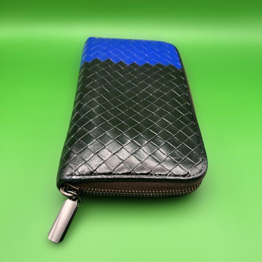 ◆正規品◆ボッティガヴェネタイントレチャート ラウンドファスナー長財布ブラック ◆正規品◆ボッティガヴェネタイントレチャート ラウンドファスナー長財布ブラック