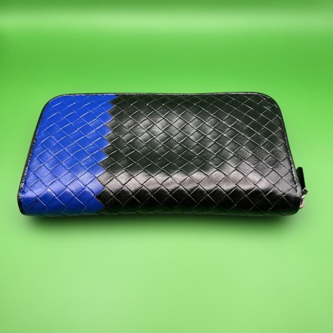 ◆正規品◆ボッティガヴェネタイントレチャート ラウンドファスナー長財布ブラック ◆正規品◆ボッティガヴェネタイントレチャート ラウンドファスナー長財布ブラック