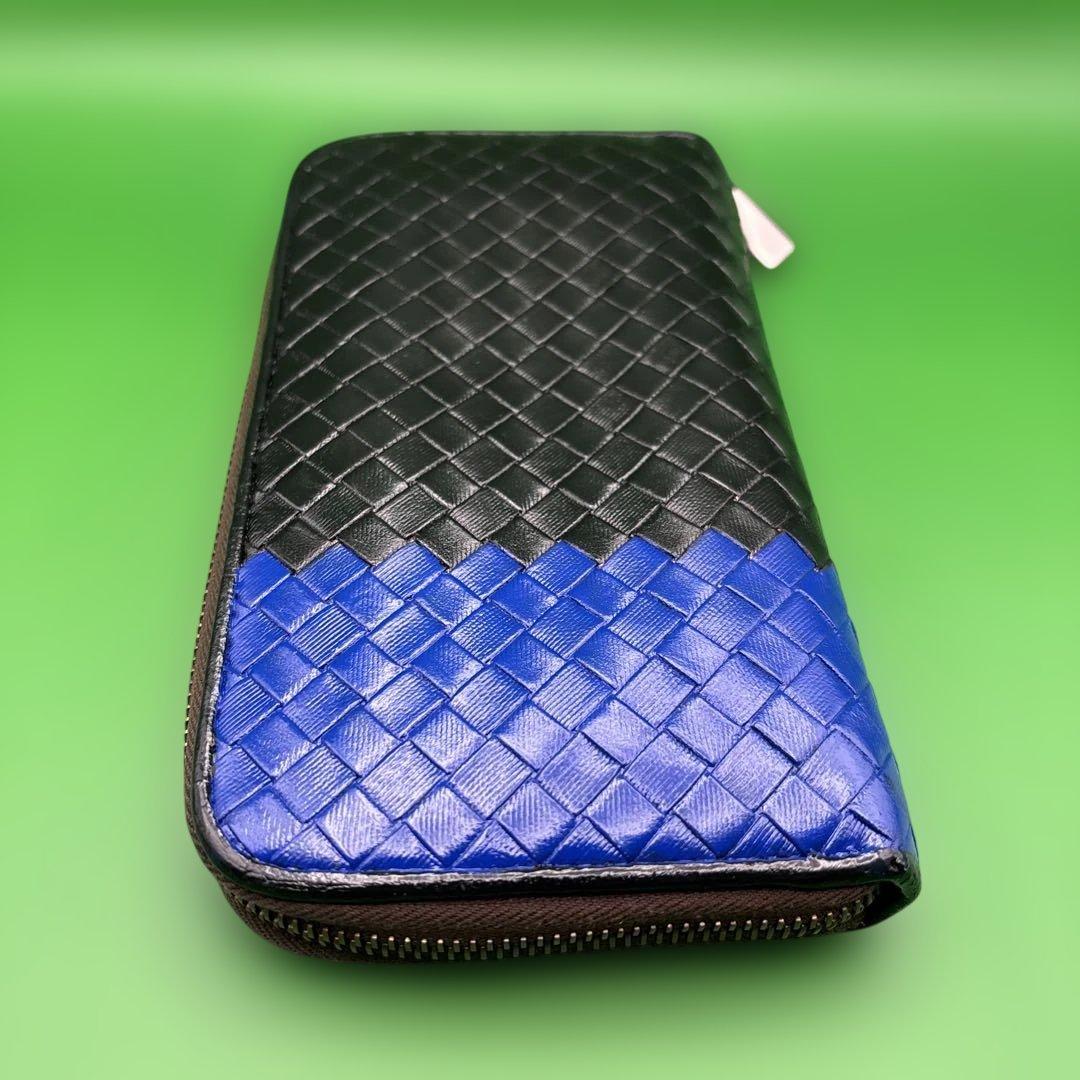 ◆正規品◆ボッティガヴェネタイントレチャート ラウンドファスナー長財布ブラック ◆正規品◆ボッティガヴェネタイントレチャート ラウンドファスナー長財布ブラック