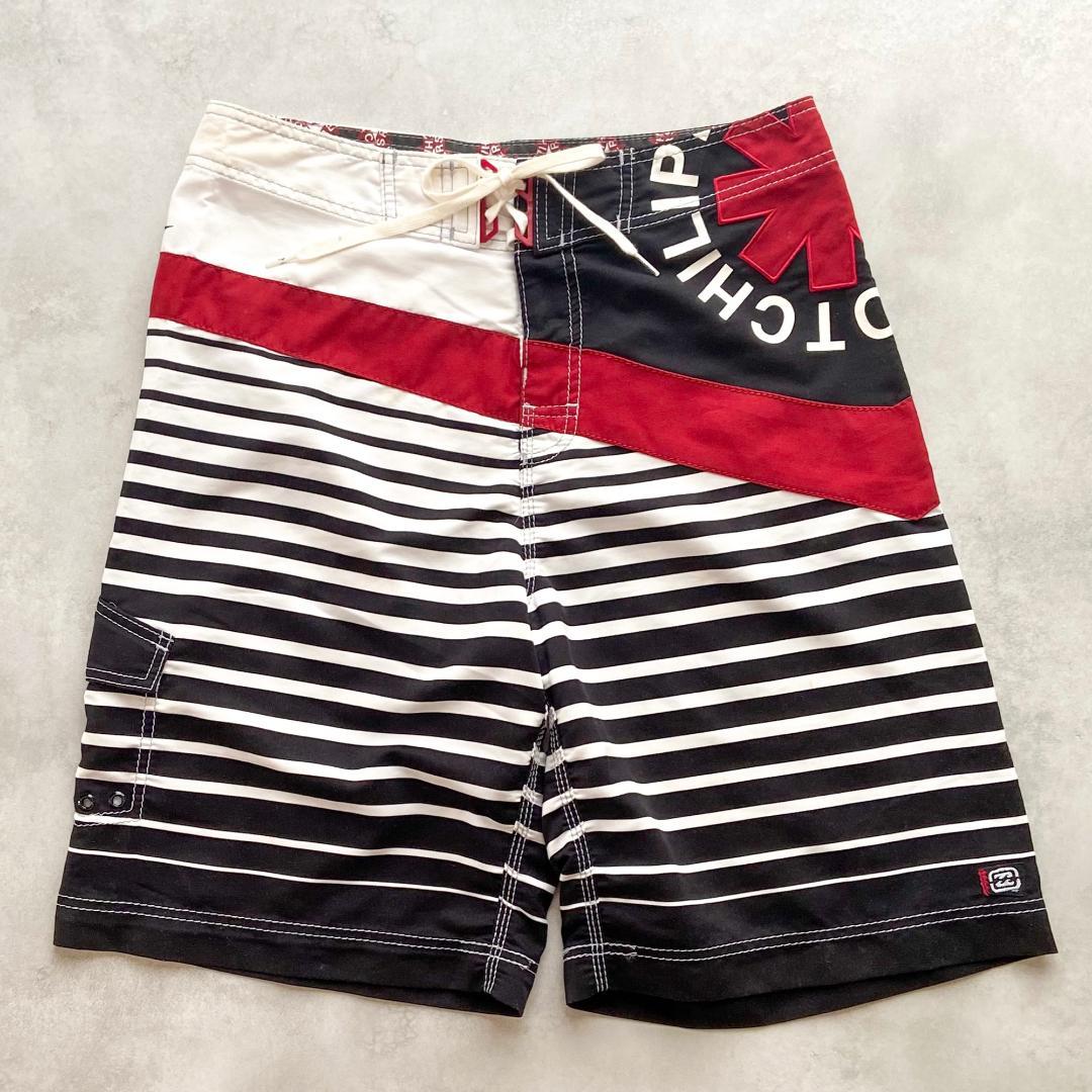 レッチリ レットホットチリペッパーズ Billabong ストライプ 水着 32