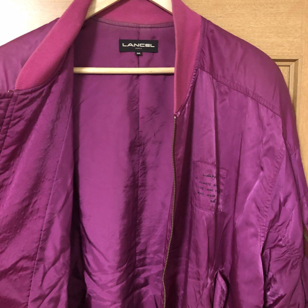 【雰囲気抜群❗️】1980's LANCEL 総柄 ボンバージャケット 大きめ