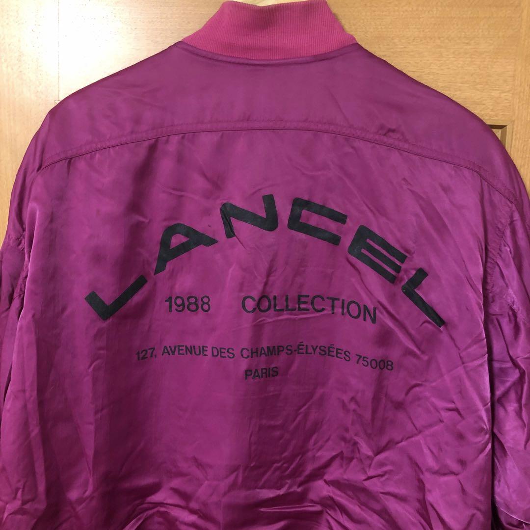 【雰囲気抜群❗️】1980's LANCEL 総柄 ボンバージャケット 大きめ