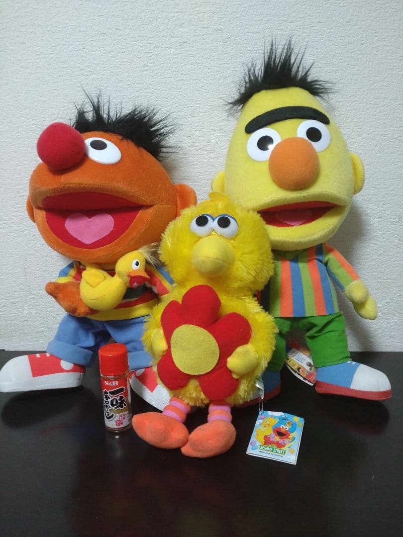 美品】 セサミストリート アーニー バート ビッグバード ぬいぐるみ 3 美品】 セサミストリート アーニー バート ビッグバード ぬいぐるみ 3