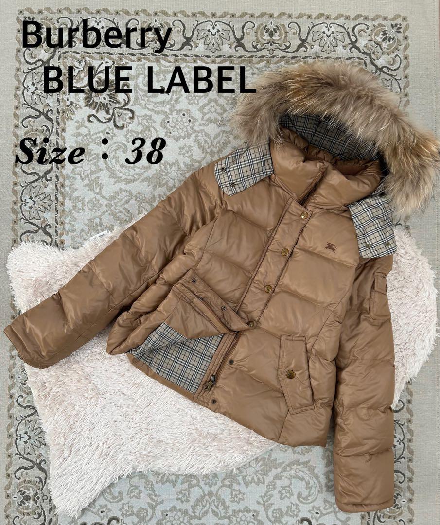 美品 Burberry バーバリー ダウン ジャケット ノバチェック ショート