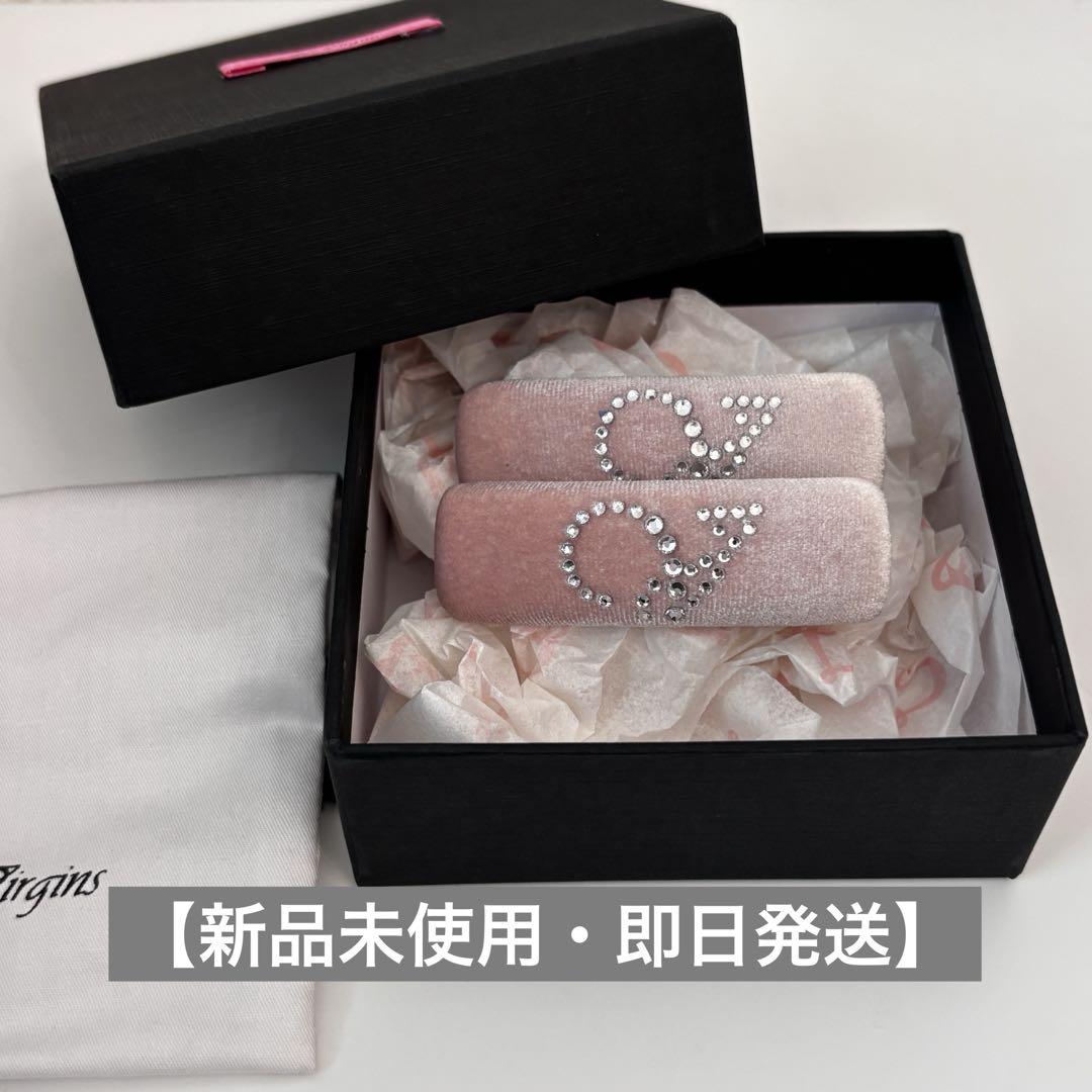 thevirgins bijou V velvet hair pin