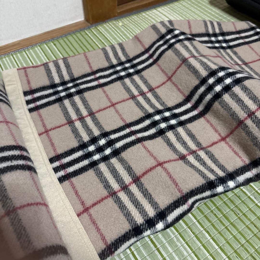 明るさを与える BURBERRY バーバリー 毛布 ノバチェック柄 ウール 防寒 2枚BURBERRY LONDON