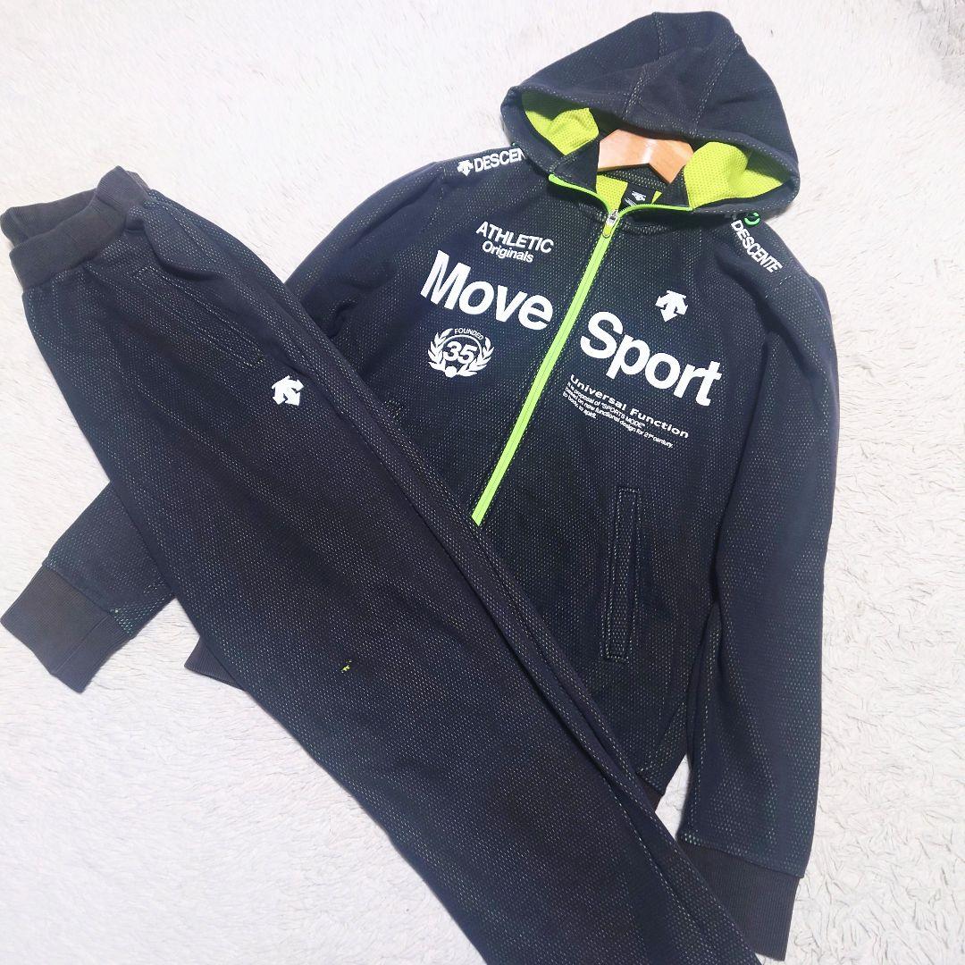 【希少】デサント MOVE SPORT ジャージセットアップ パーカー