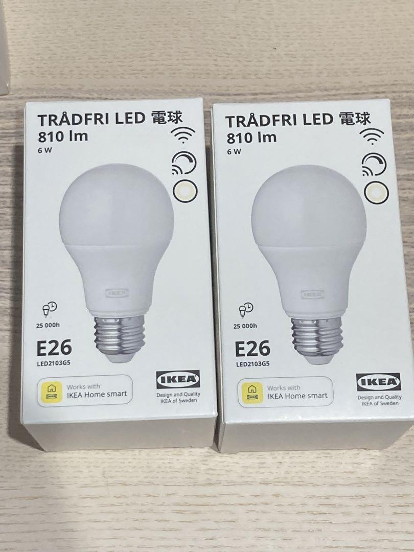 IKEA TRÅDFRI 2個E26 電球色