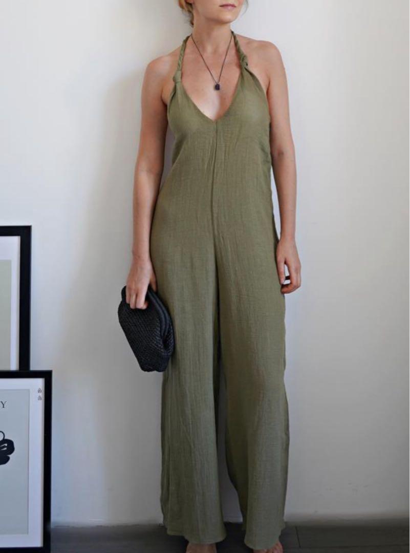 新品 ZARA 定価8,590円 パラッツォ ジャンプスーツ XS 1点限り