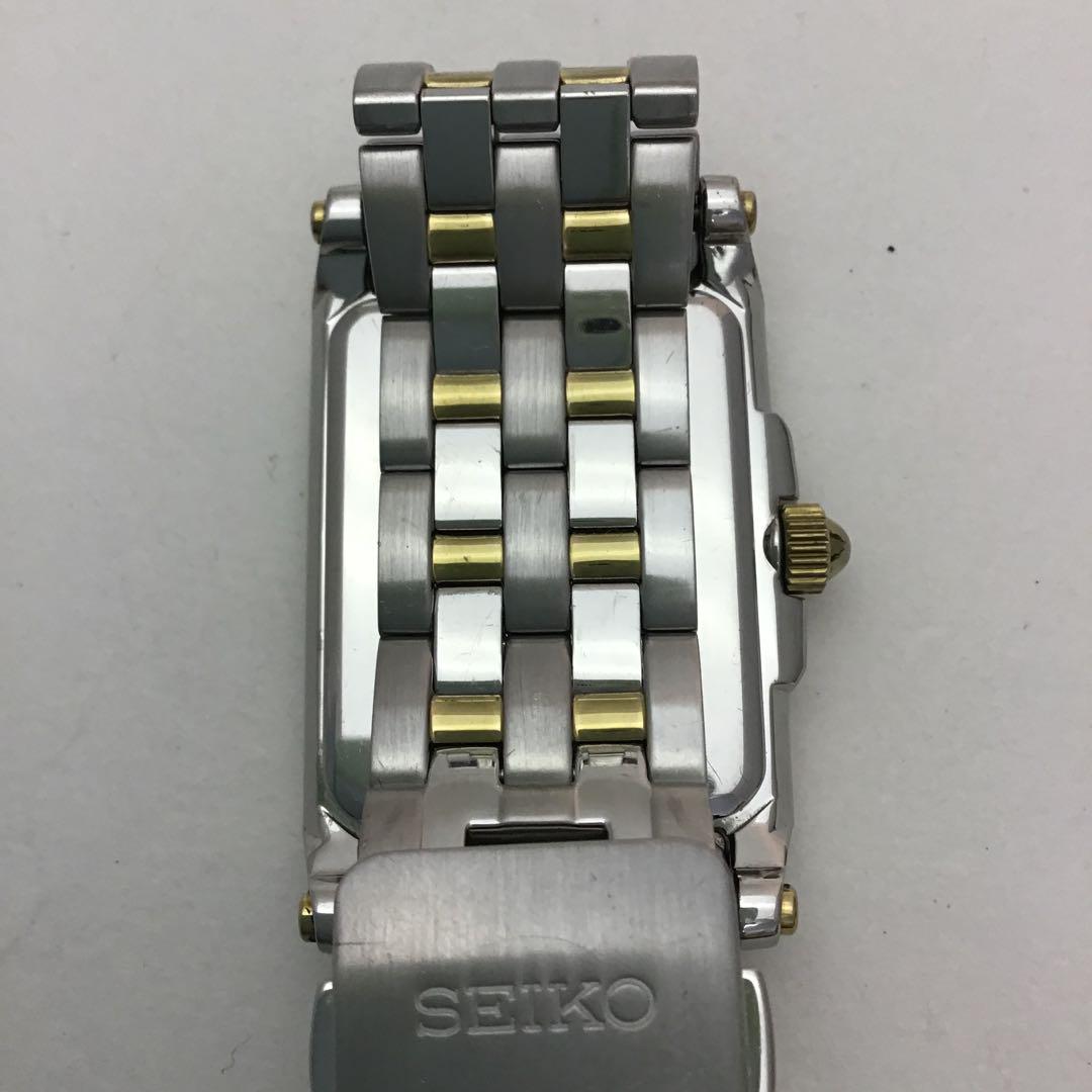 セイコー　SEIKO Premier ステンレススチール 角型腕時計　日本製
