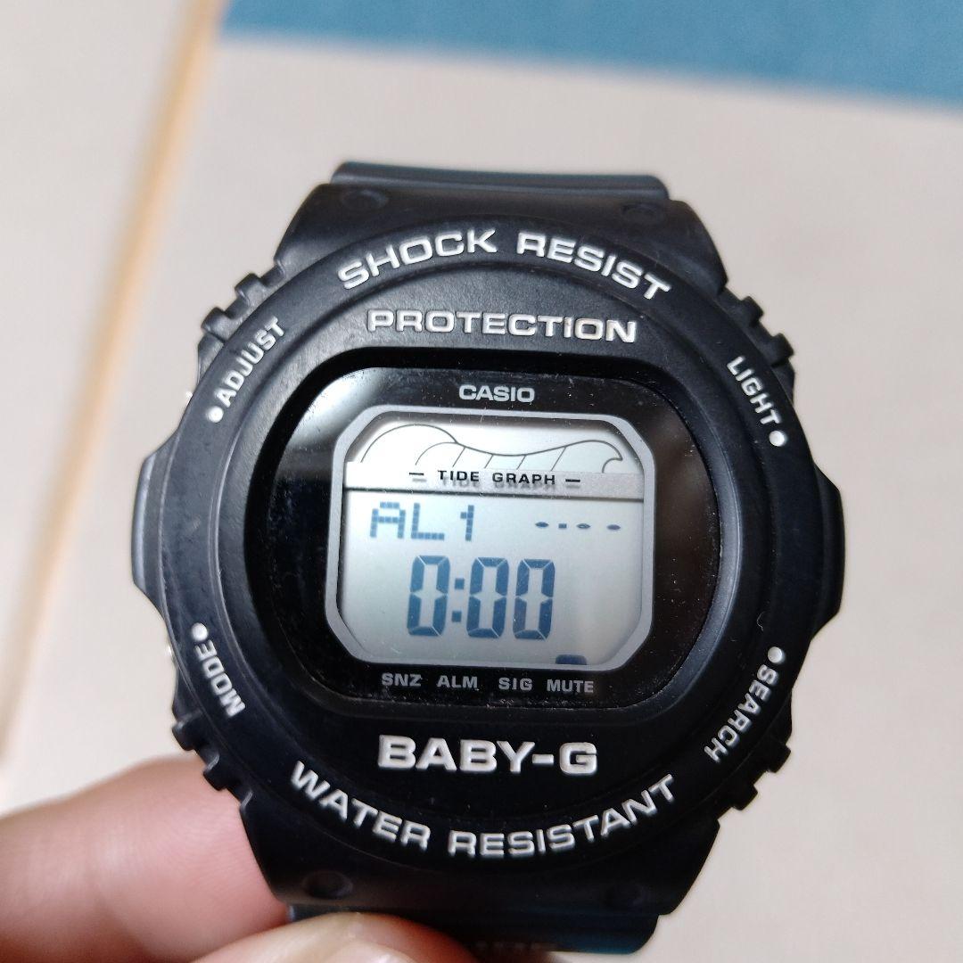 【限定特価】 CASIO BABY-G メルカリ - ブラック デジタル腕時計 時計