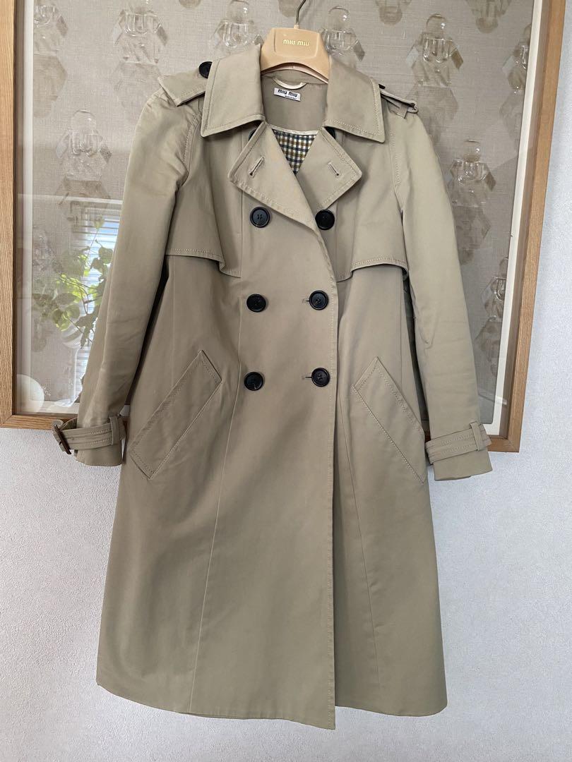 ミュウミュウ miumiu36 トレンチコート　used
