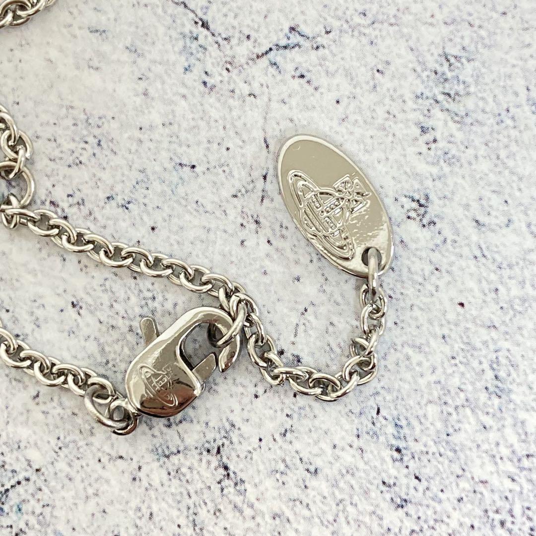 Vivienne Westwood ARIELLAネックレス　シルバー×ピンク