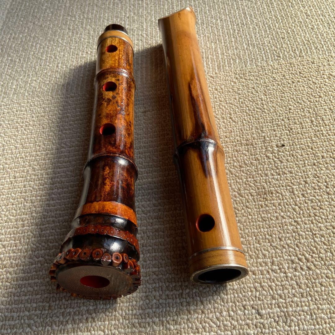 248⭐️尺八 一尺六寸管 眞山銘三印 248⭐️尺八 一尺六寸管 眞山銘三印