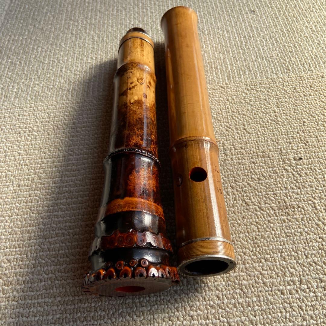 248⭐️尺八 一尺六寸管 眞山銘三印 248⭐️尺八 一尺六寸管 眞山銘三印