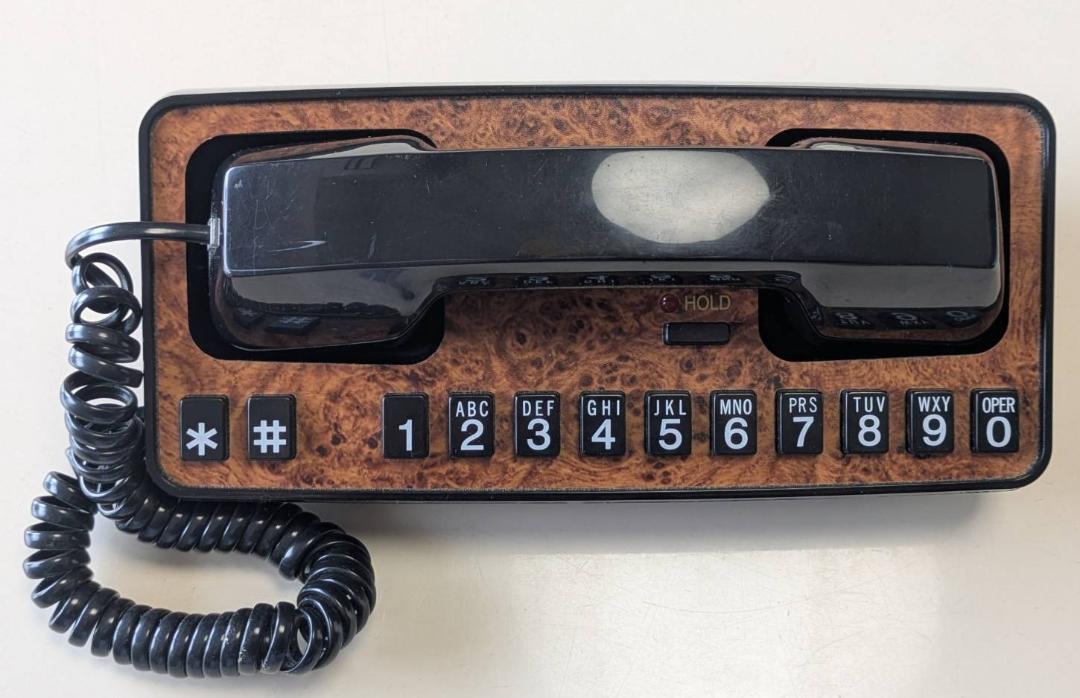 未使用品　レトロモダン　電話機　US Bell System 80's レトロ】U.S. Bell System 黒 電話 - メルカリ
