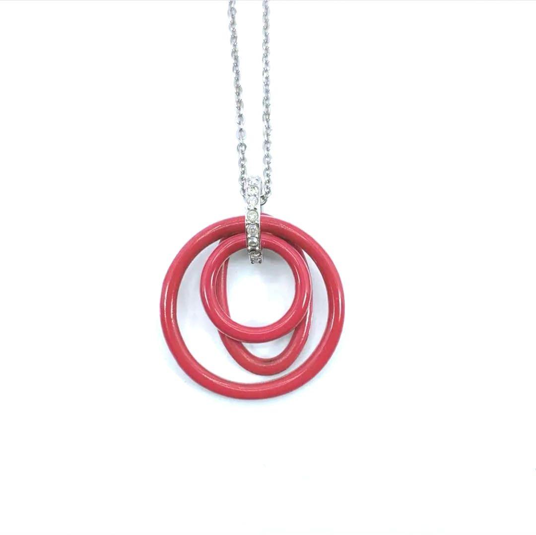 SWAROVSKI バースストーン ネックレス ピンク 5651708 正規品 SWAROVSKI スワロフスキー ネックレス ピンク シルバー ライン
