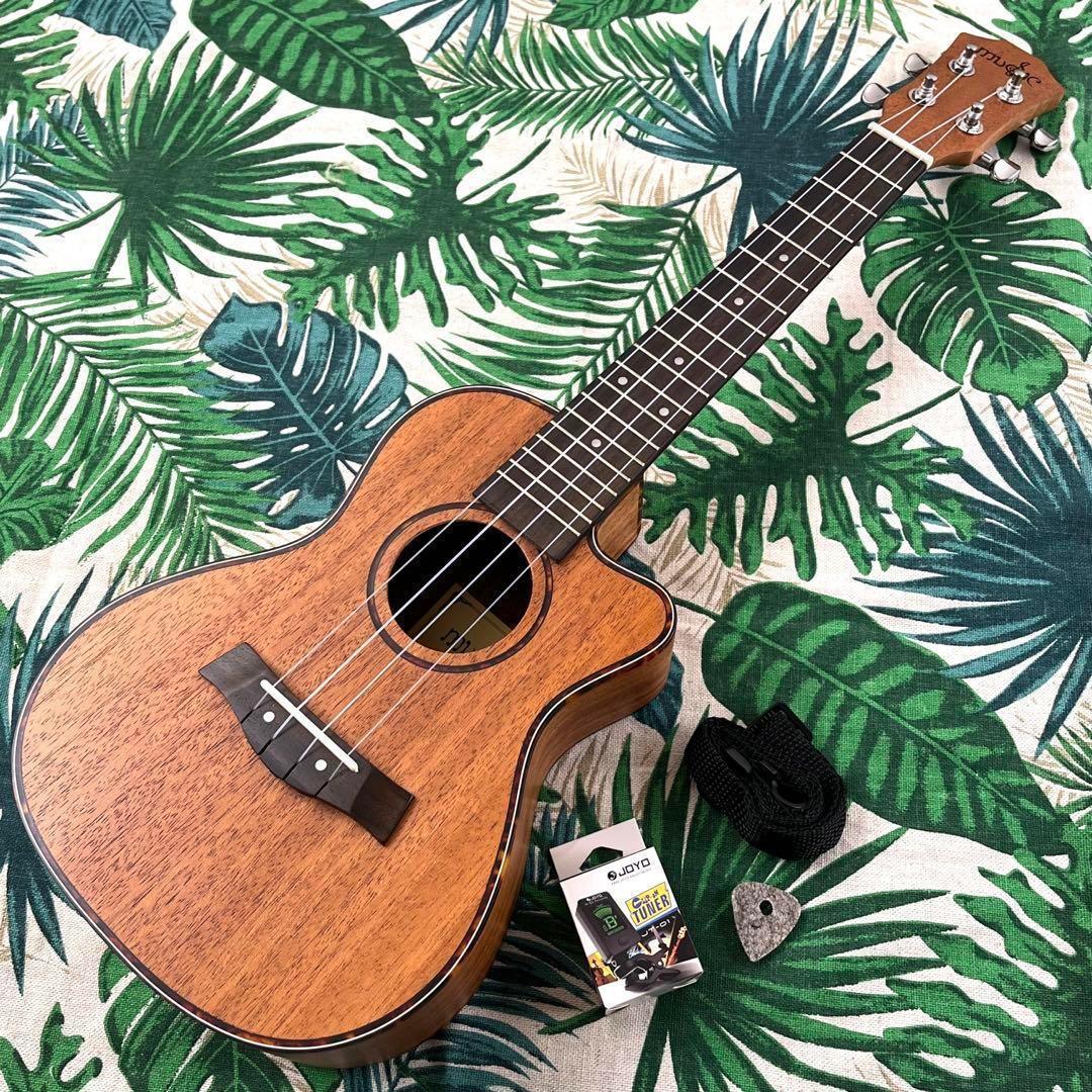 【入門セット】musicのカッタウェイ・コンサートウクレレ【ウクレレ専門店】 入門セット】musicのカッタウェイ・コンサートウクレレ