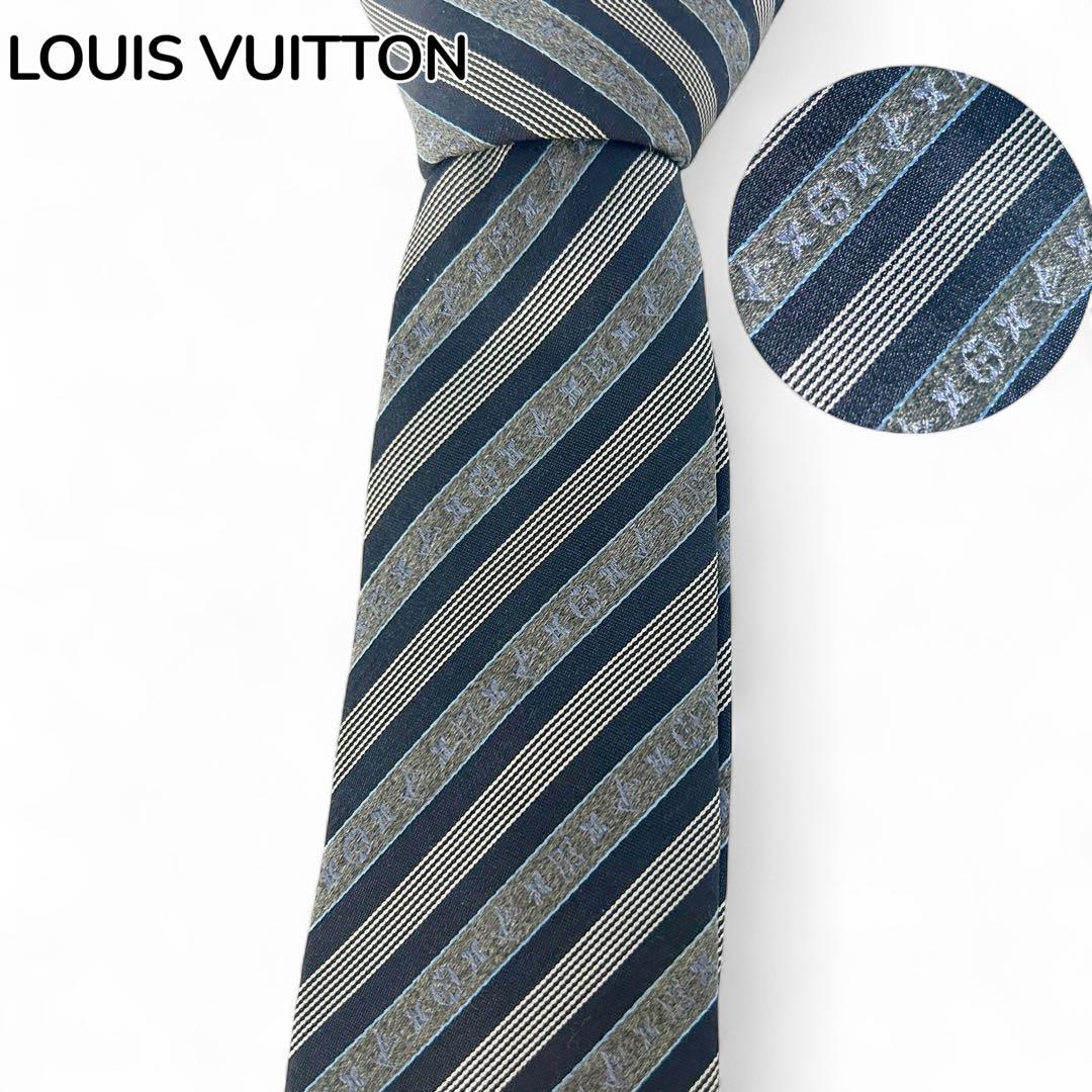 LOUIS VUITTON ルイヴィトン ワンポイント シルクネクタイ 美品 LOUIS VUITTON ルイヴィトン ネクタイ 美品 モノグラム シルク