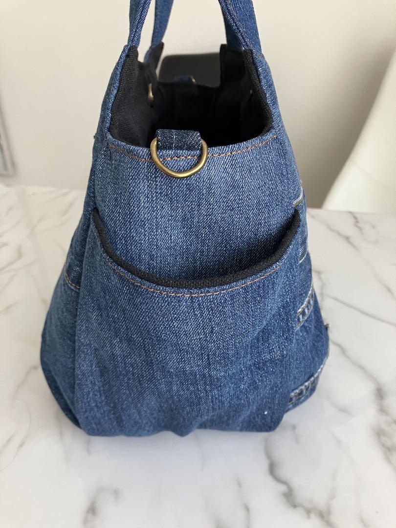 776 yu　大きめデニムリメイクバック　ハンドメイド 776 yu様専用 大きめデニムリメイクバック ハンドメイド - メルカリ