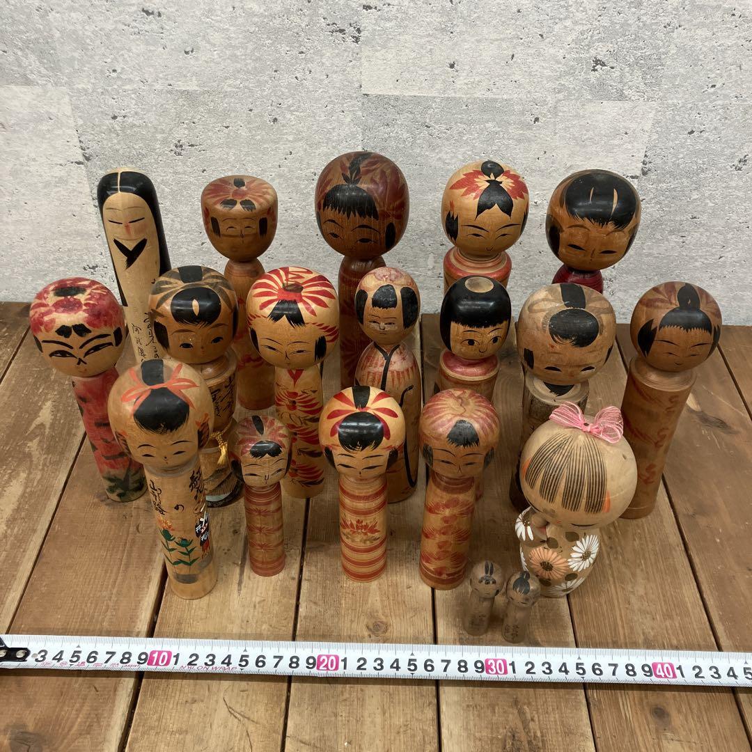 こけし まとめ売り 7体 Kokeshi doll 箱あり（日本こけし趣味の
