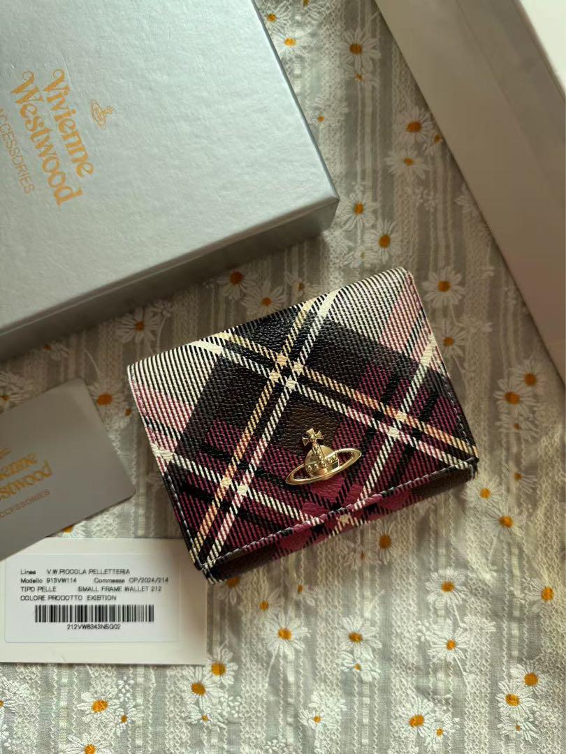 可愛い Vivienne Westwood 三つ折り財布 チェック柄 - メルカリ