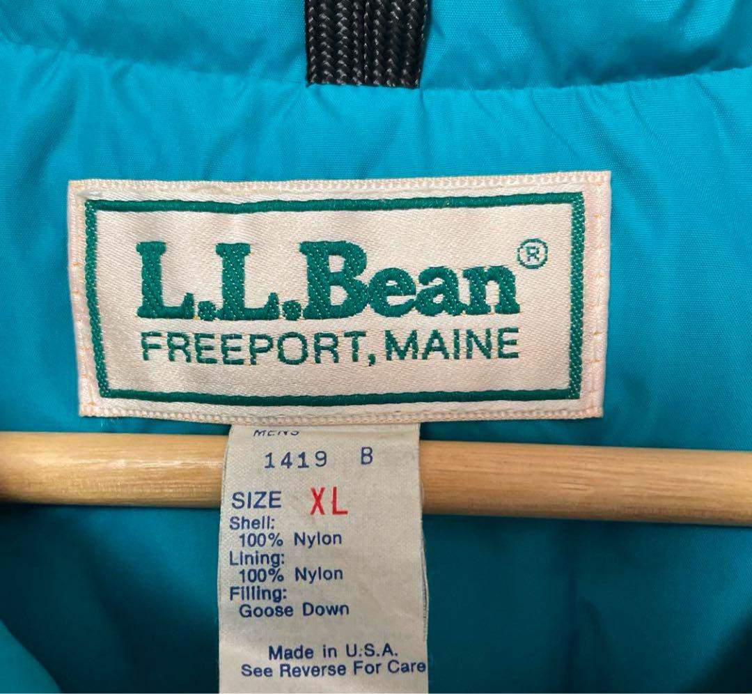 ヴィンテージ 80s L.L.Bean エルエルビーンダウンベスト XL USA