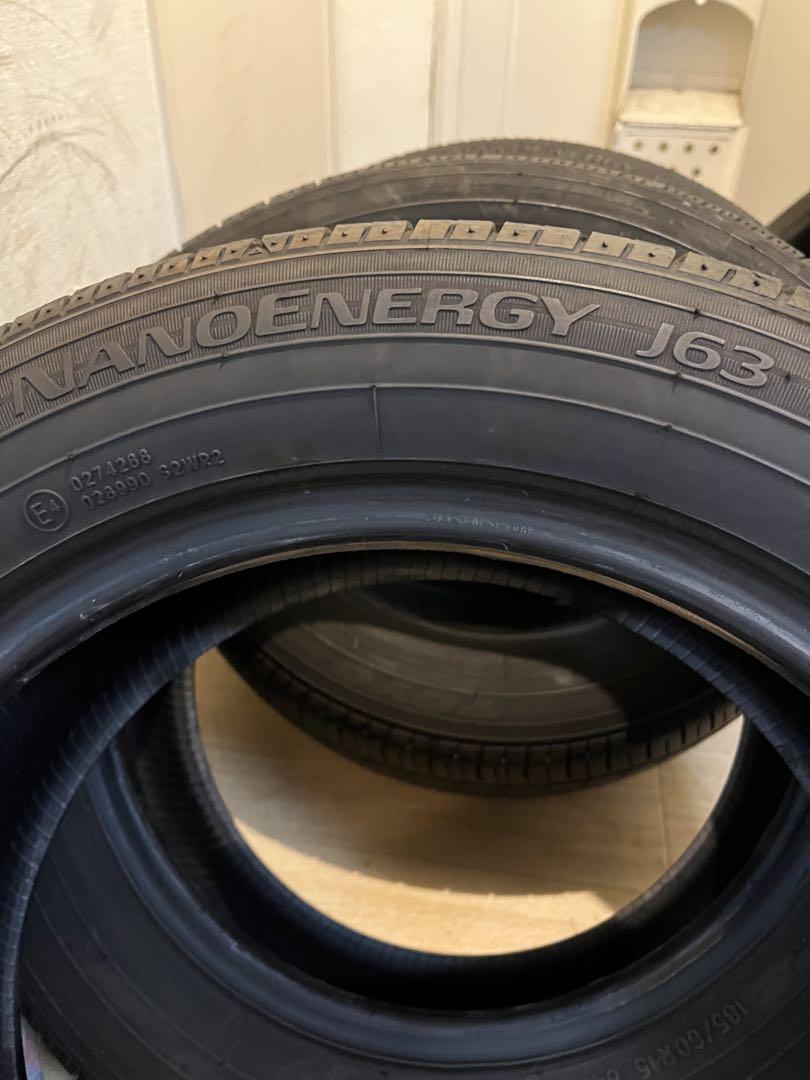 送料込！20年製！バリ山！トーヨーナノエナジーJ63 185\60-15 4本