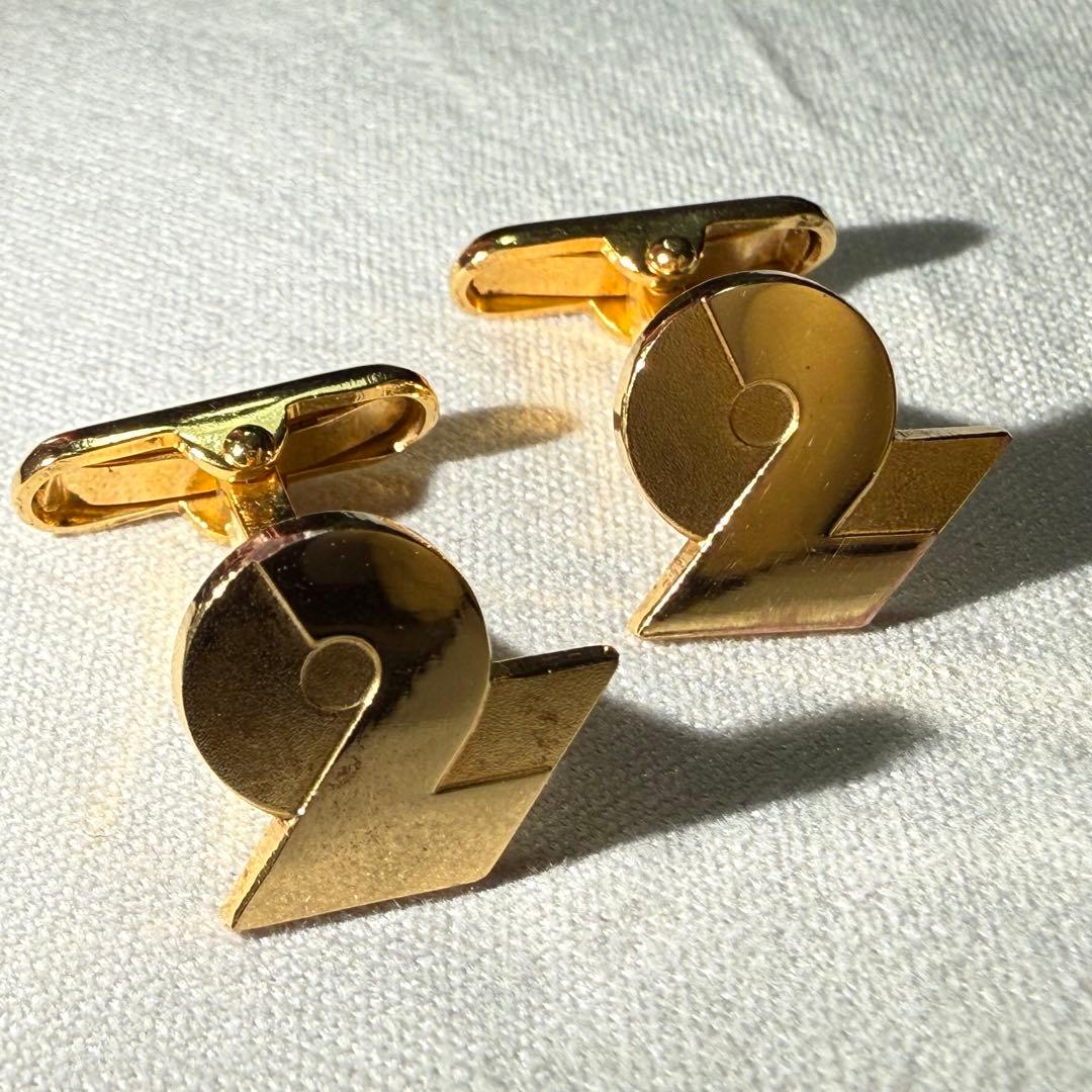 【R⭐︎様専用】14金　K14 金 ゴールド　鉄道労働組合解散記念　カフス