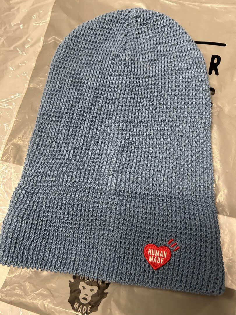 ヒューマンメイド　ニットキャップ　水色