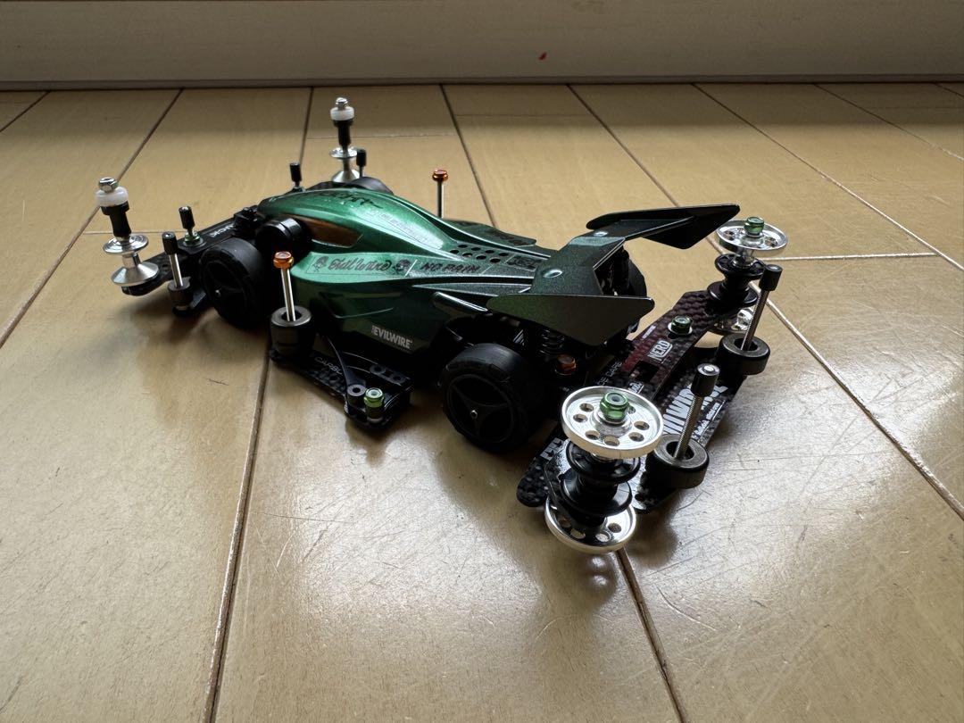 ミニ四駆完成品　B-MAX デュアルリッジjr フルカーボン
