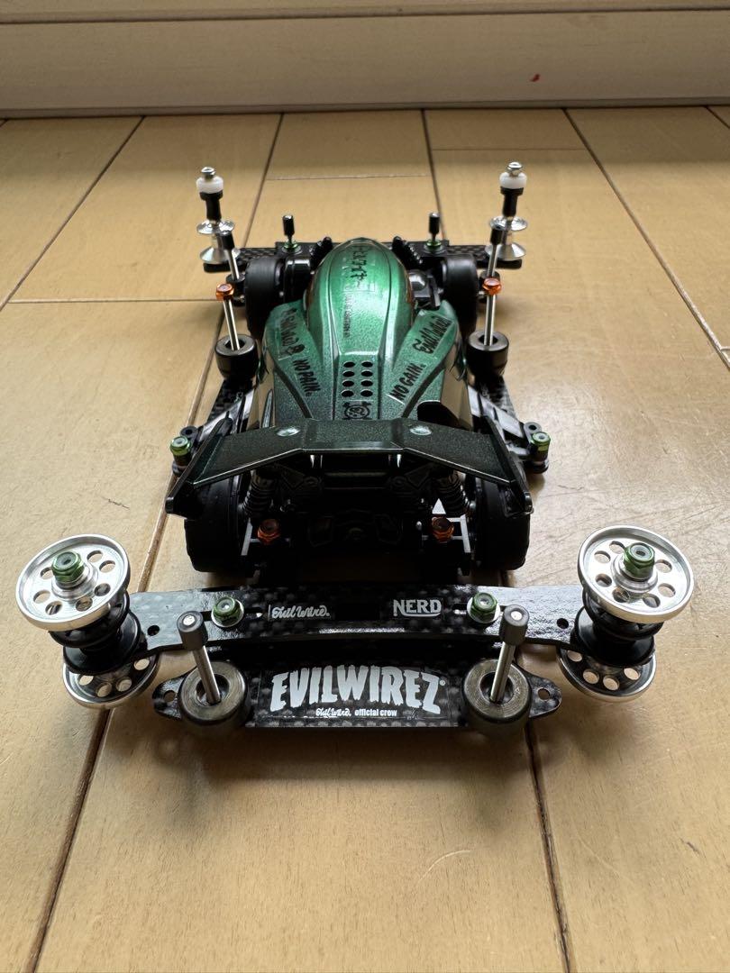 ミニ四駆完成品　B-MAX デュアルリッジjr フルカーボン