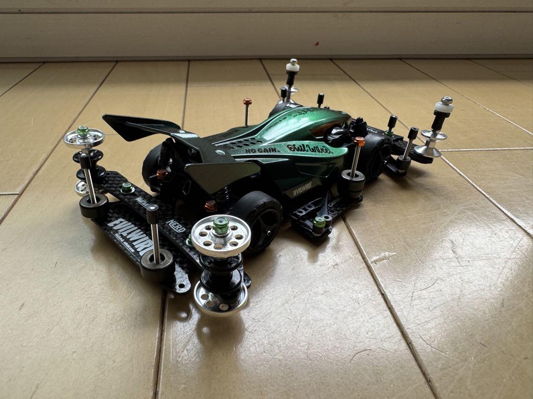 ミニ四駆完成品　B-MAX デュアルリッジjr フルカーボン