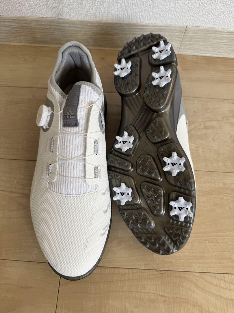 adidas ゴルフシューズ ホワイト/グレー