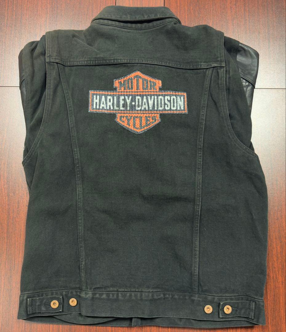 Harley-Davidson デニムレザージャケット Ｍサイズ